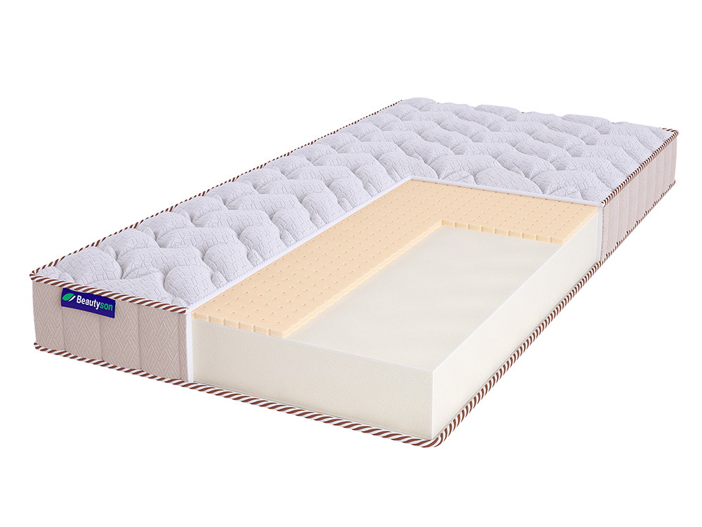 

Матрас Beautyson Roll Foam 10 Latex Lux 140х190, Бежевый;белый;серый;серебристый, Roll Foam 10 Latex Lux