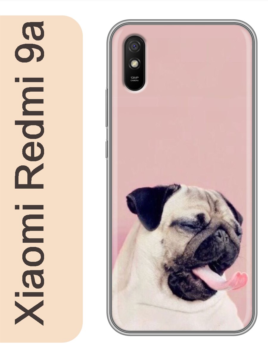 

Чехол на Xiaomi Redmi 9a мопс зевает 825, Прозрачный, red9adogs