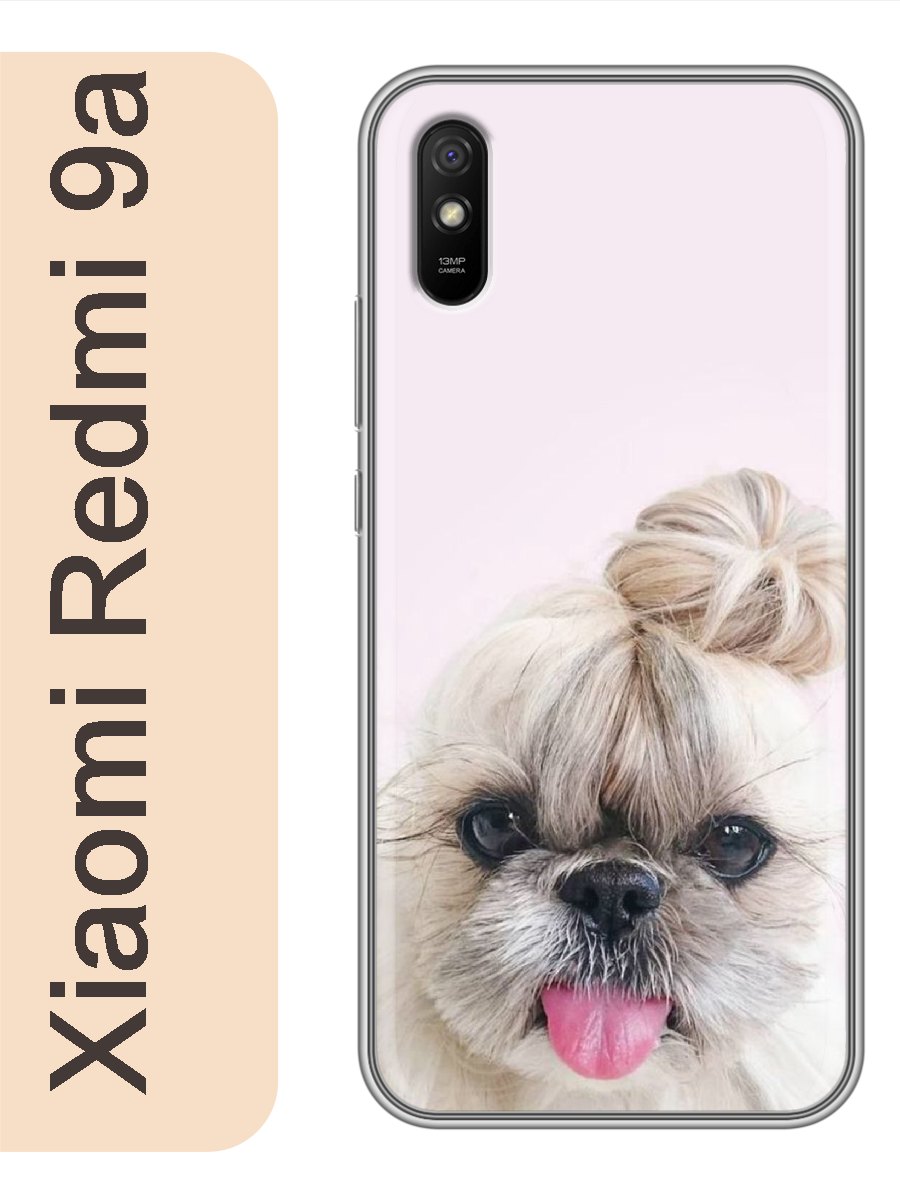 

Чехол на Xiaomi Redmi 9a собака с прической 824, Прозрачный, red9adogs