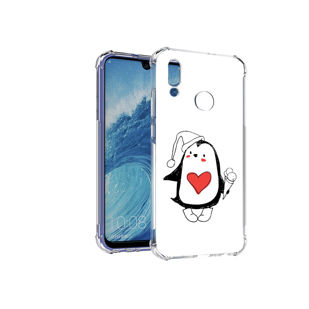 

Чехол MyPads Tocco для Huawei P Smart (2019) Пингвин с мороженым, Прозрачный, Tocco