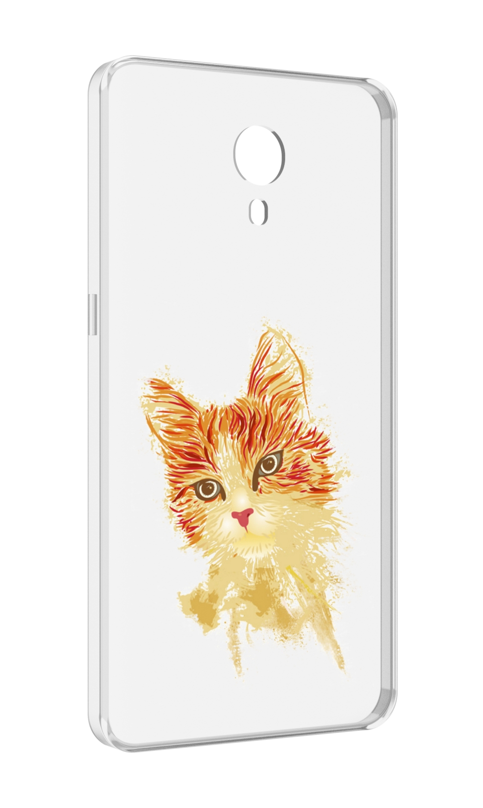 

Чехол MyPads рыжий кот для Meizu M3 Note, Прозрачный, Tocco