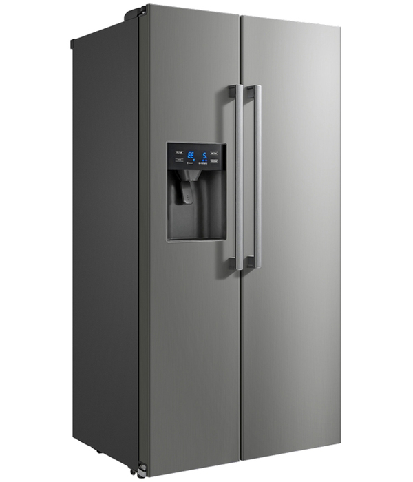 Холодильник Бирюса SBS 573 I серый холодильник бирюса w8 серый