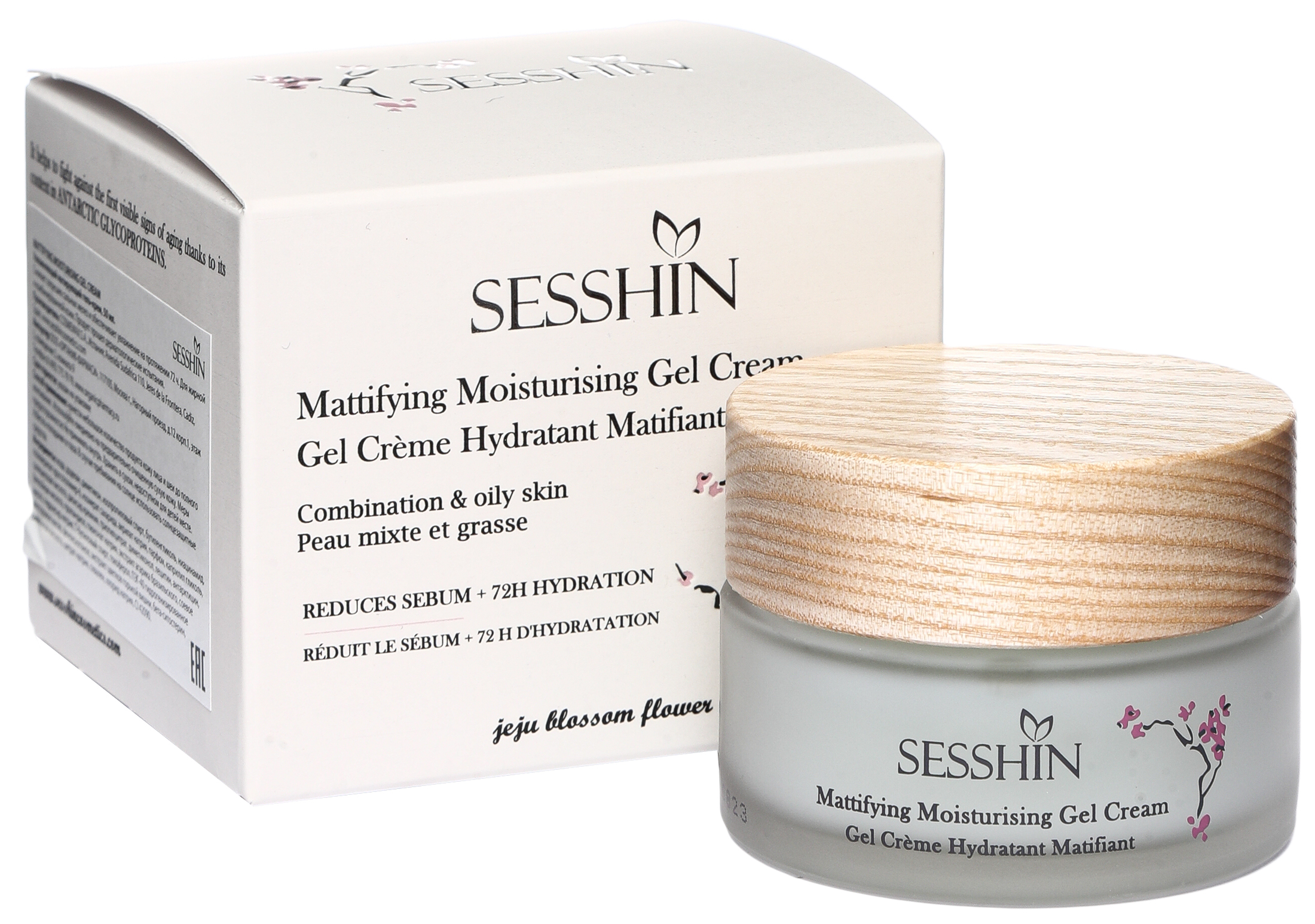 фото Матирующий увлажняющий гель-крем sesshin mattifying moisturising gel cream, 50 мл