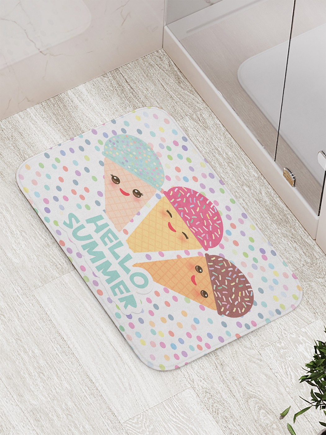 

bath_86224 Коврик противоскользящий для ванной, сауны, бассейна, 77х52 см