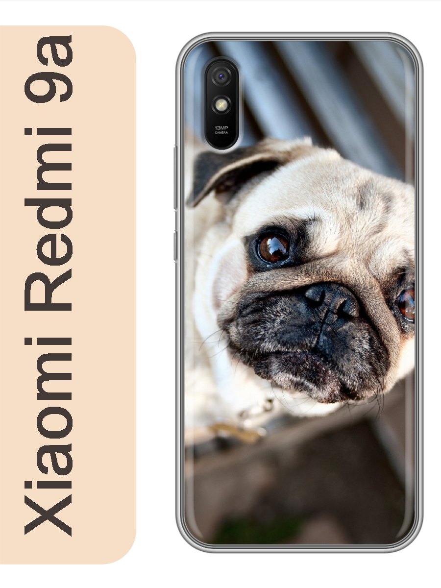 

Чехол на Xiaomi Redmi 9a мопс 809, Прозрачный, red9adogs