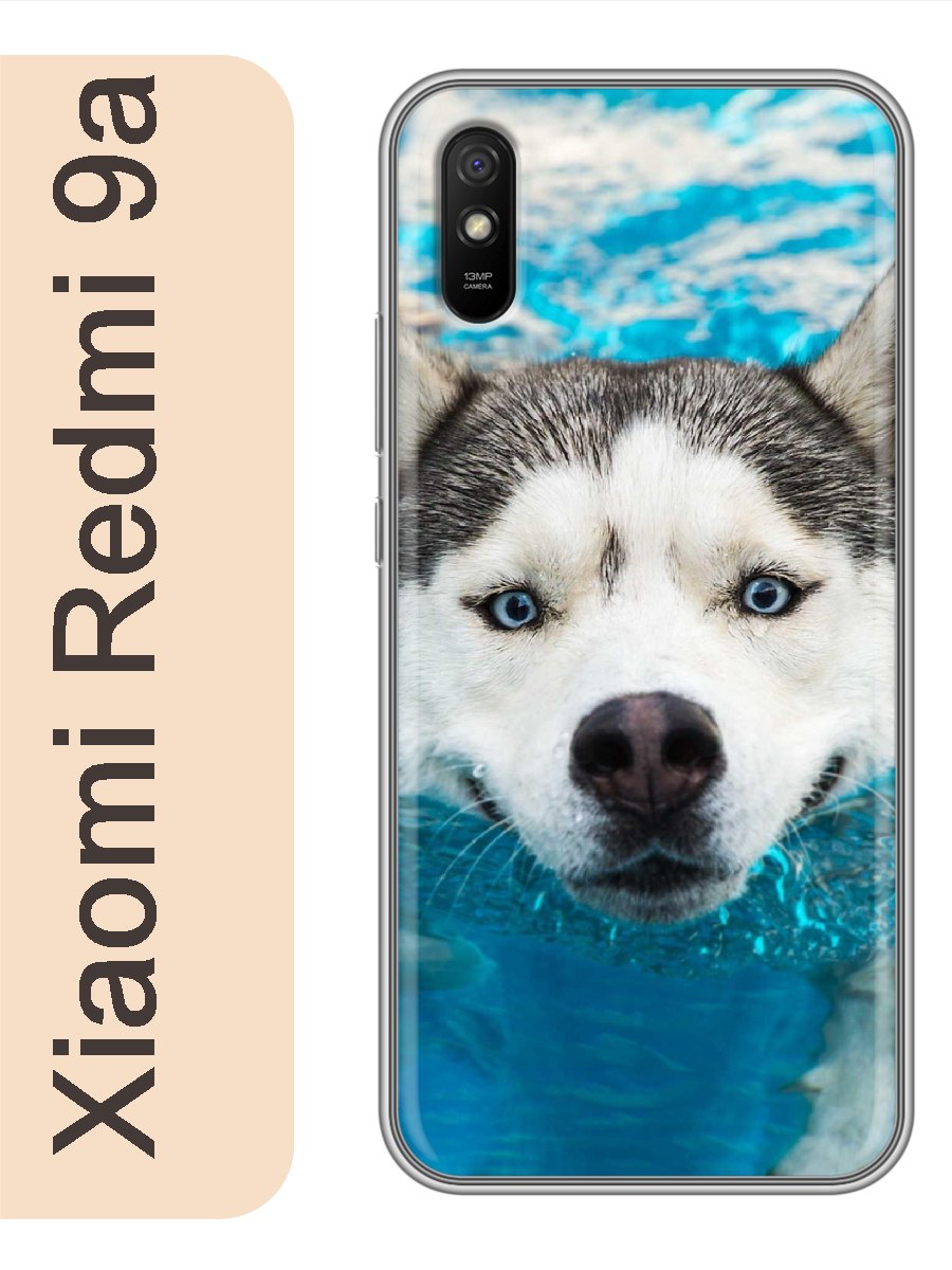 

Чехол на Xiaomi Redmi 9a хаски в воде 806, red9adogs