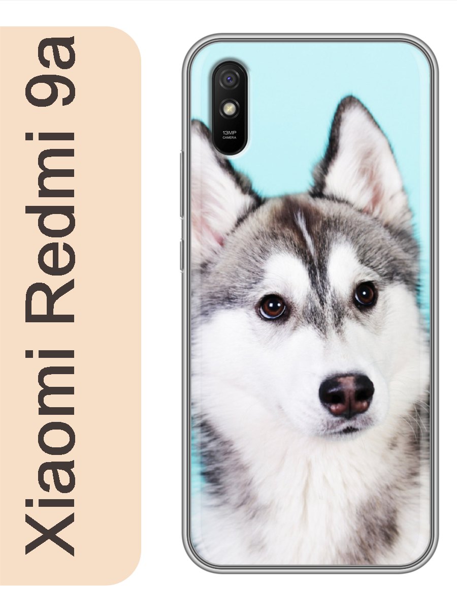 

Чехол на Xiaomi Redmi 9a хаски щенок 805, Прозрачный, red9adogs