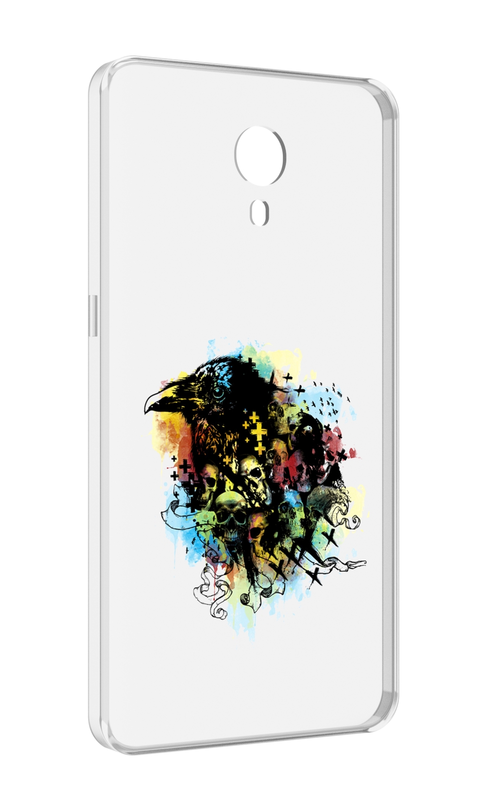 

Чехол MyPads ворон и черепа для Meizu M3 Note, Прозрачный, Tocco