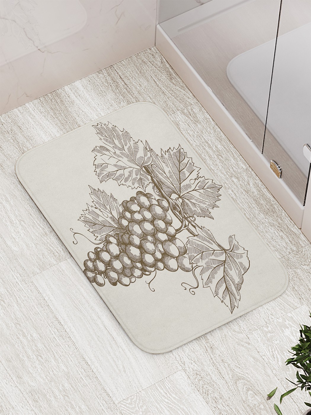 

bath_86204 Коврик противоскользящий для ванной, сауны, бассейна, 77х52 см