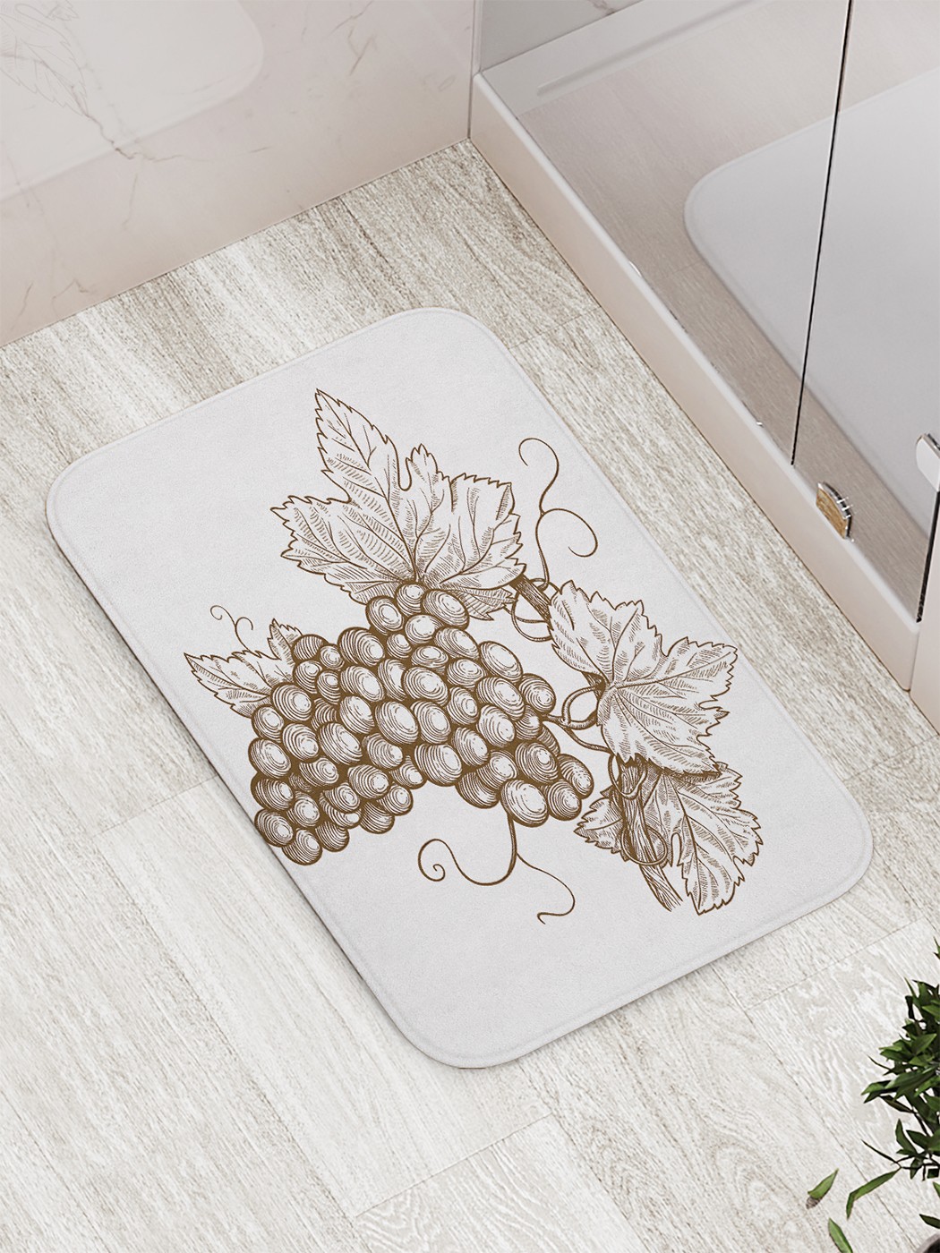 

bath_86202 Коврик противоскользящий для ванной, сауны, бассейна, 77х52 см