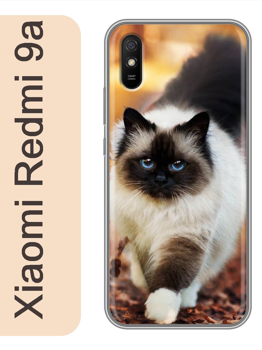 

Чехол на Xiaomi Redmi 9a кошка рэгдолл 787, red9acat2