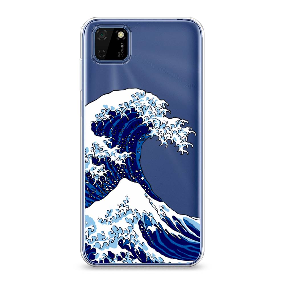 

Чехол Awog на Huawei Y5p "Волна в Канагаве", Синий;белый, 6103750-4