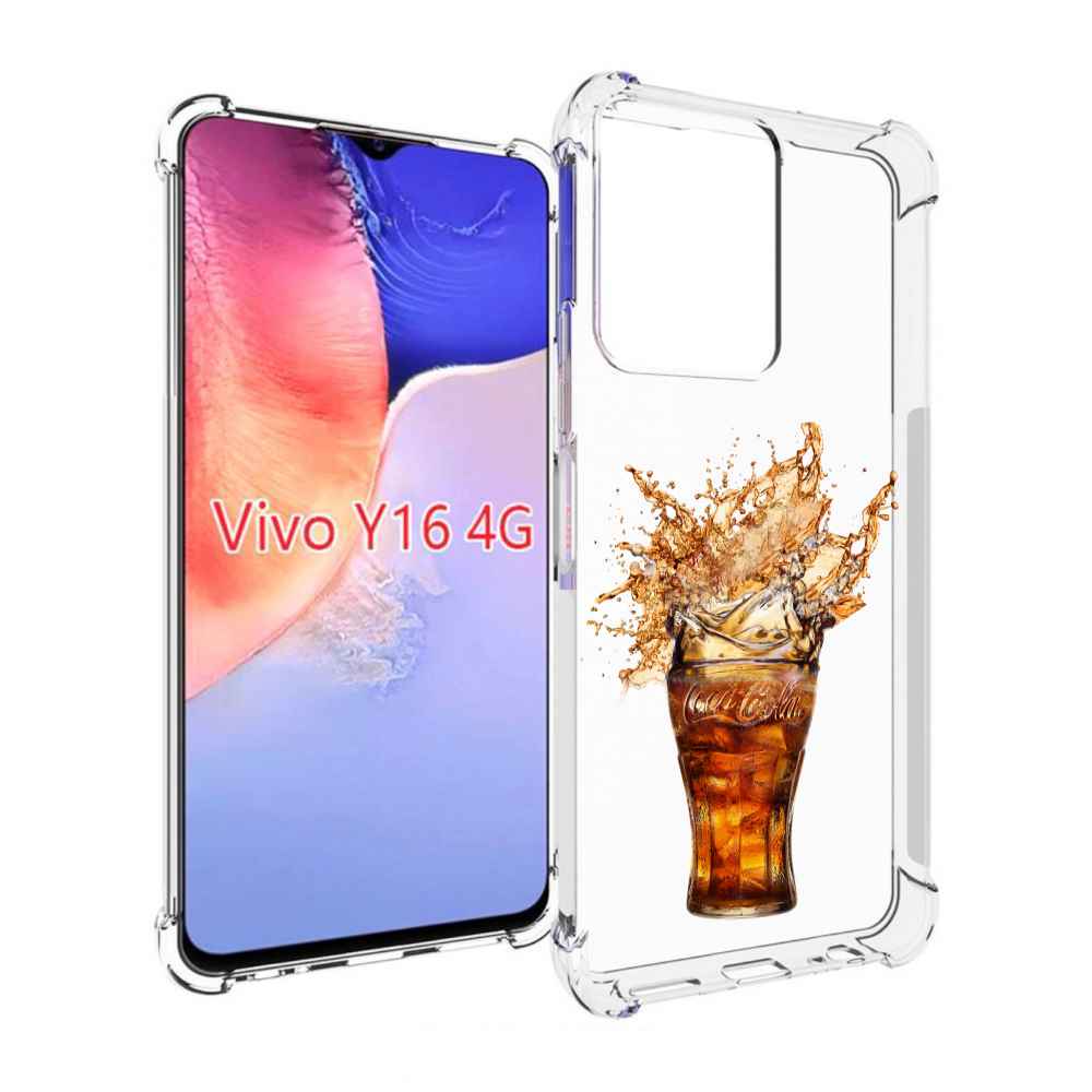 

Чехол MyPads Кола-в-стакане для Vivo Y16 4G/ Vivo Y02S, Прозрачный, Tocco