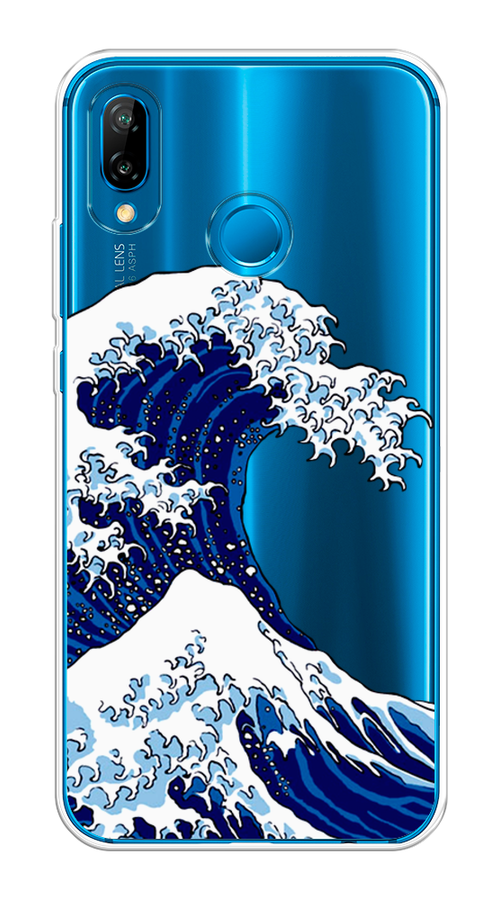 

Чехол Awog на Huawei P20 Lite "Волна в Канагаве", Синий;белый, 64450-4