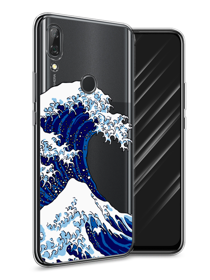 

Чехол Awog на Huawei P Smart Z "Волна в Канагаве", Синий;белый, 69450-4
