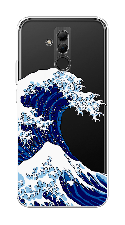 

Чехол Awog на Huawei Mate 20 Lite "Волна в Канагаве", Синий;белый, 66650-4