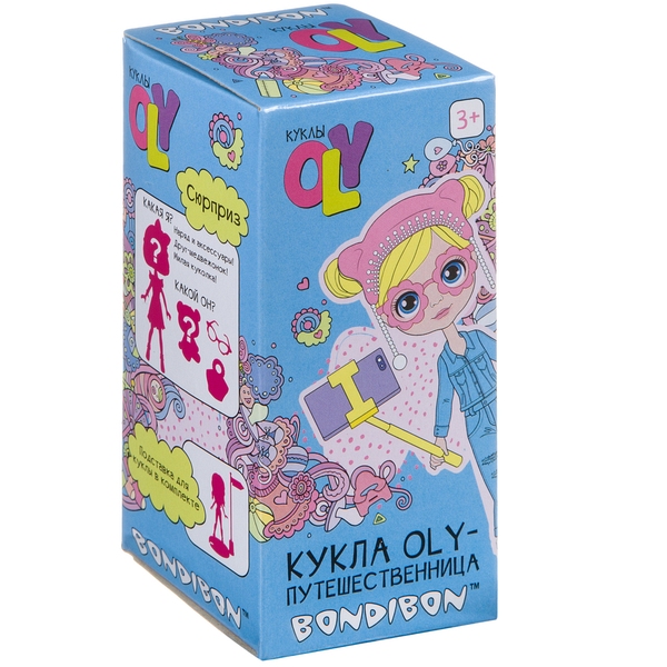 фото Игровой набор bondibon куколка oly путешественница, 11,5 см