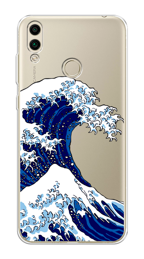 

Чехол Awog на Honor 8C "Волна в Канагаве", Синий;белый, 67150-4