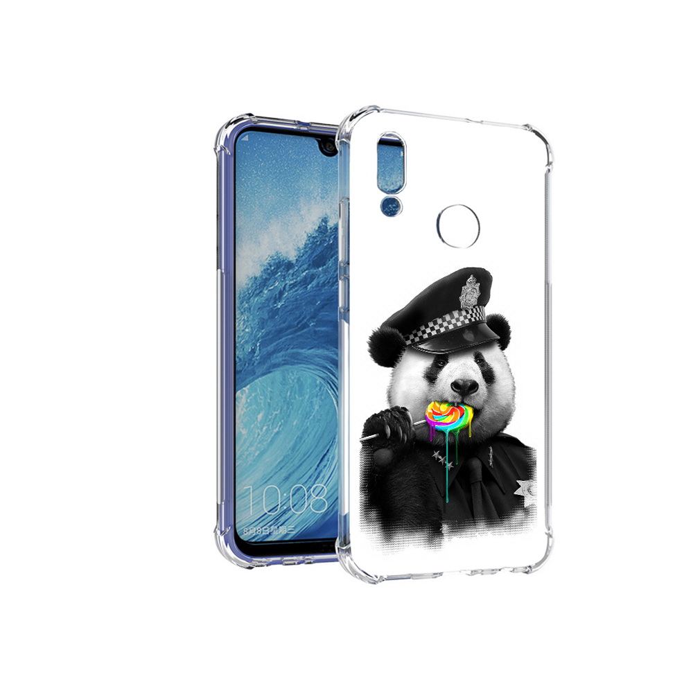 Чехол MyPads Tocco для Huawei P Smart (2019) Панда полиция