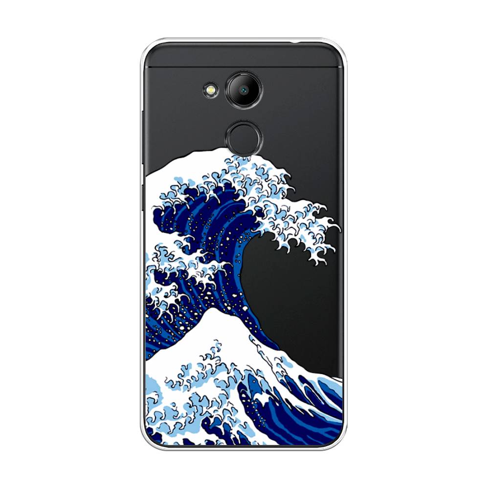 

Чехол Awog на Honor 6C Pro "Волна в Канагаве", Синий;белый, 63850-4