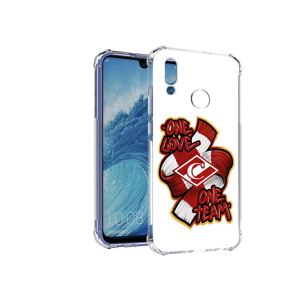 

Чехол MyPads Tocco для Huawei P Smart (2019) Одна любовь-Спартак, Прозрачный, Tocco