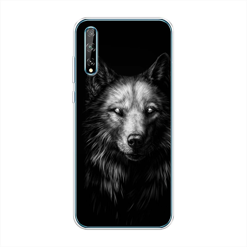 

Чехол Awog на Huawei Y8p "Волк черно белый", Серый;бежевый;белый, 6103450-1