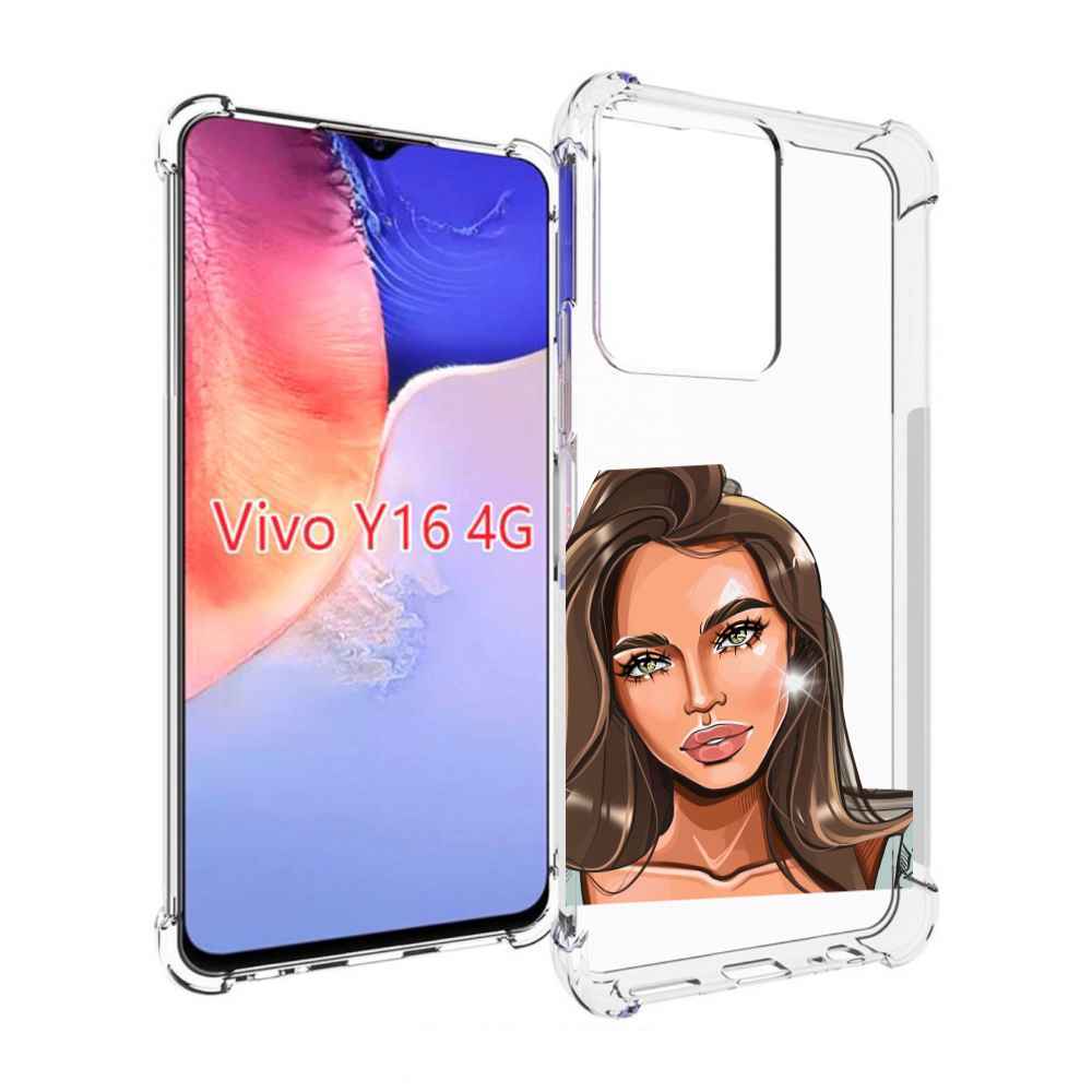 

Чехол MyPads Девушка-с-зелеными-глазами для Vivo Y16 4G/ Vivo Y02S, Прозрачный, Tocco