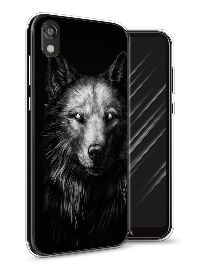 

Чехол Awog на Huawei Y5 2019 "Волк черно белый", Серый;бежевый;белый, 69050-1