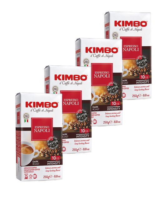 

Кофе молотый Kimbo Espresso Napoli, 4 шт по 250 г, 4 шт Kimbo Espresso Napoli кофе молотый, 250 г