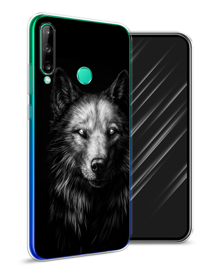 

Чехол Awog на Huawei P40 lite E "Волк черно белый", Серый;бежевый;белый, 612450-1