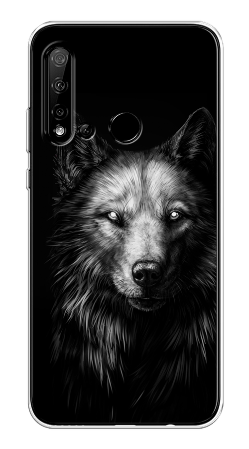 

Чехол Awog на Huawei P20 lite 2019 "Волк черно белый", Серый;бежевый;белый, 69750-1