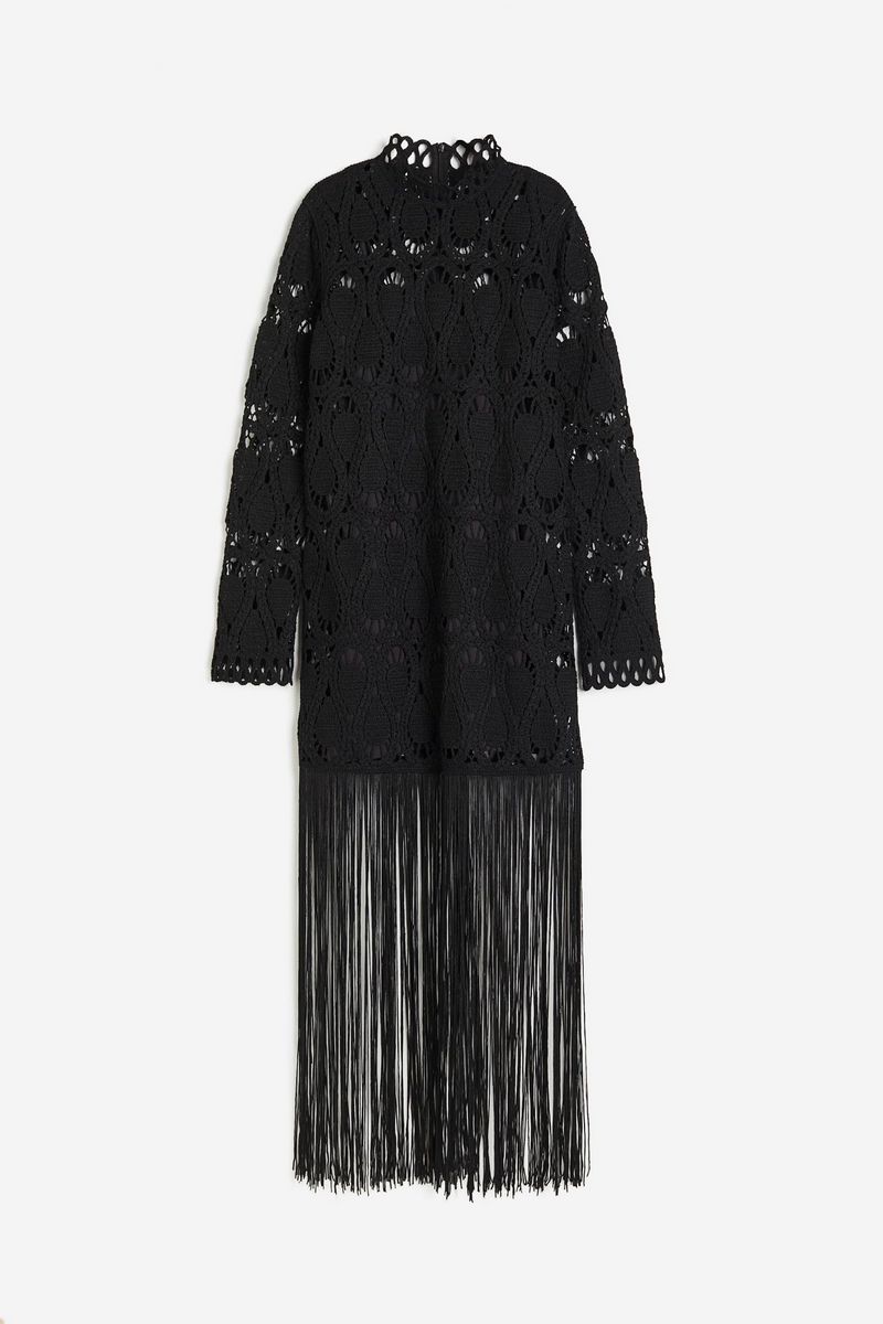 

Платье женское H&M 1220340 черное S, Черный, 1220340