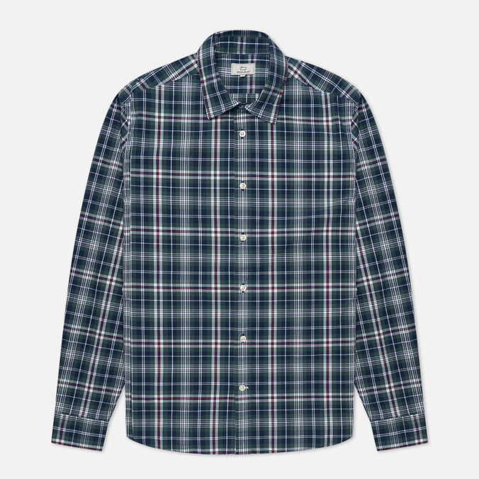 фото Рубашка мужская woolrich cfwosi0058mrut2717 зеленая l