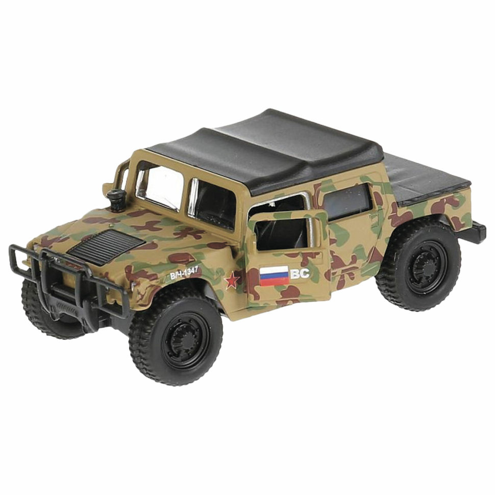 

игрушечная машинка инерционная Технопарк Hummer H1 Военный, 12 см, Разноцветный, 272078