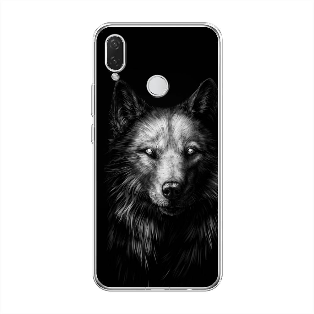 

Чехол Awog на Huawei Nova 3i "Волк черно белый", Серый;бежевый;белый, 68350-1