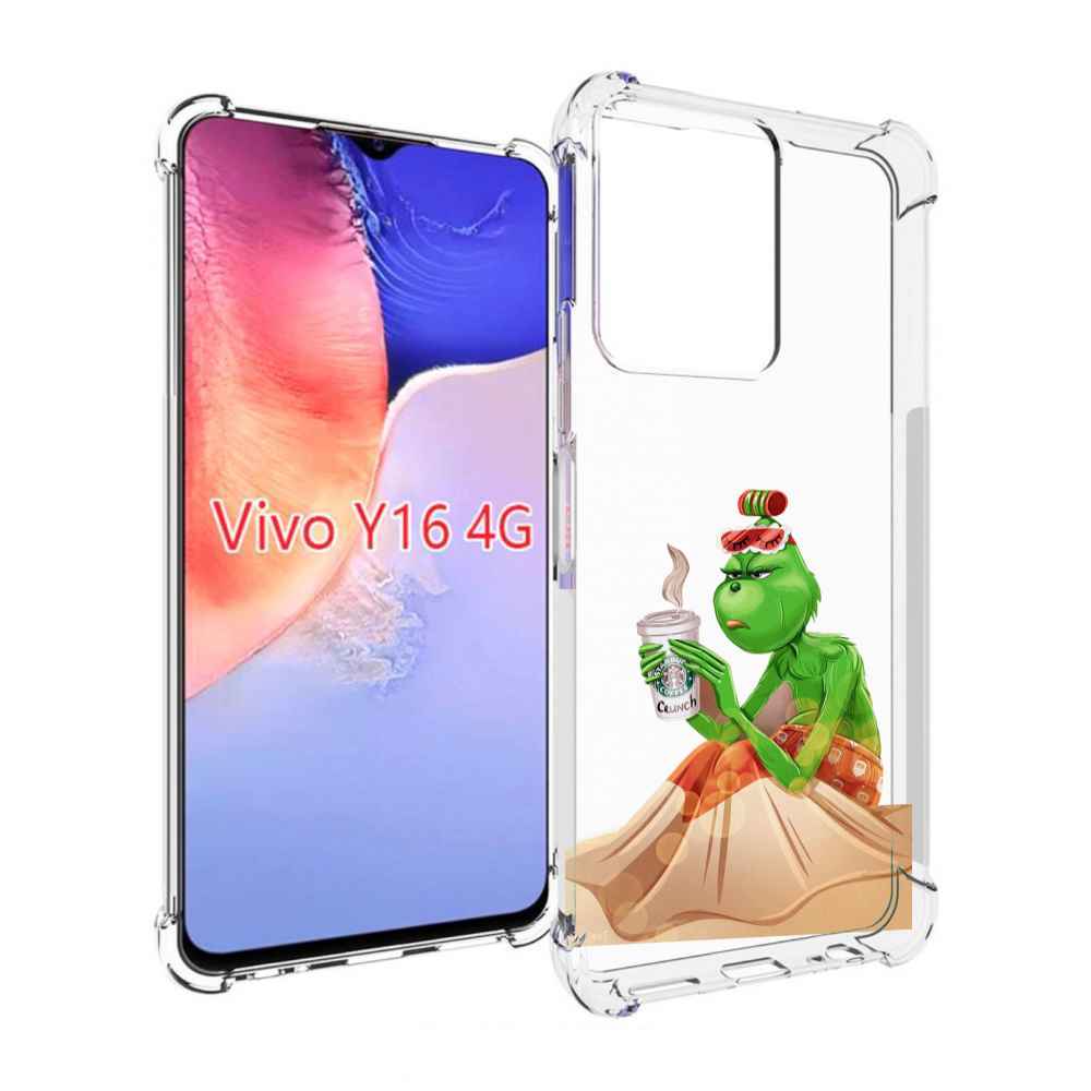 

Чехол MyPads Гринч-в-платье для Vivo Y16 4G/ Vivo Y02S, Прозрачный, Tocco