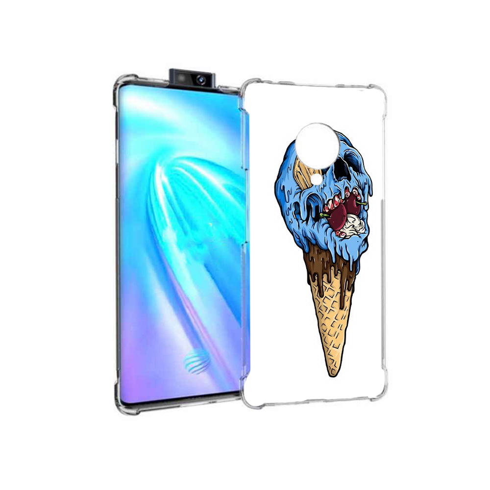 

Чехол MyPads Tocco для Vivo NEX 3 мороженное череп (PT136035.381.484), Прозрачный, Tocco