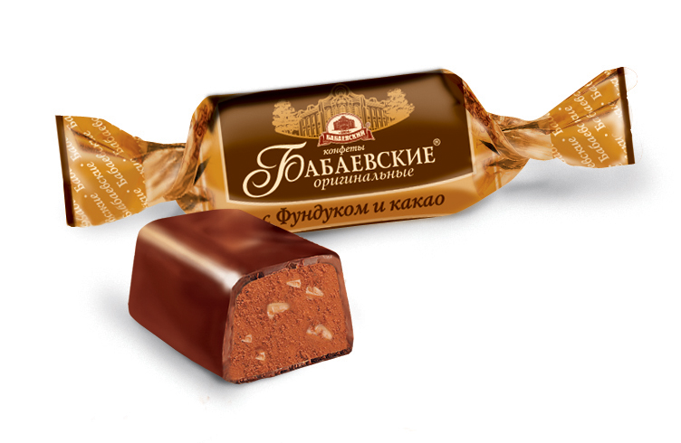 

Шоколадные конфеты Бабаевский оригинальные с фундуком и какао +-1 кг
