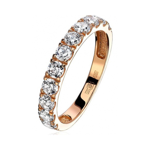 

Кольцо из красного золота с фианитом р. 17,5 Эстет 01К1113720, 01К1113720