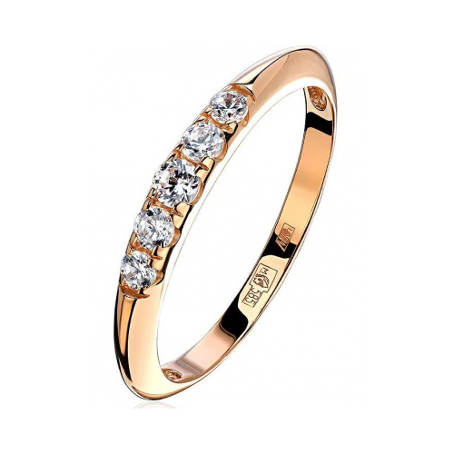 

Кольцо из красного золота с фианитом р. 18 Эстет 01К1113716, 01К1113716