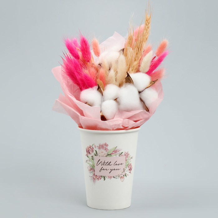 

Стакан для цветов «Рамка цветочки», 350 мл (10 шт.), Разноцветный