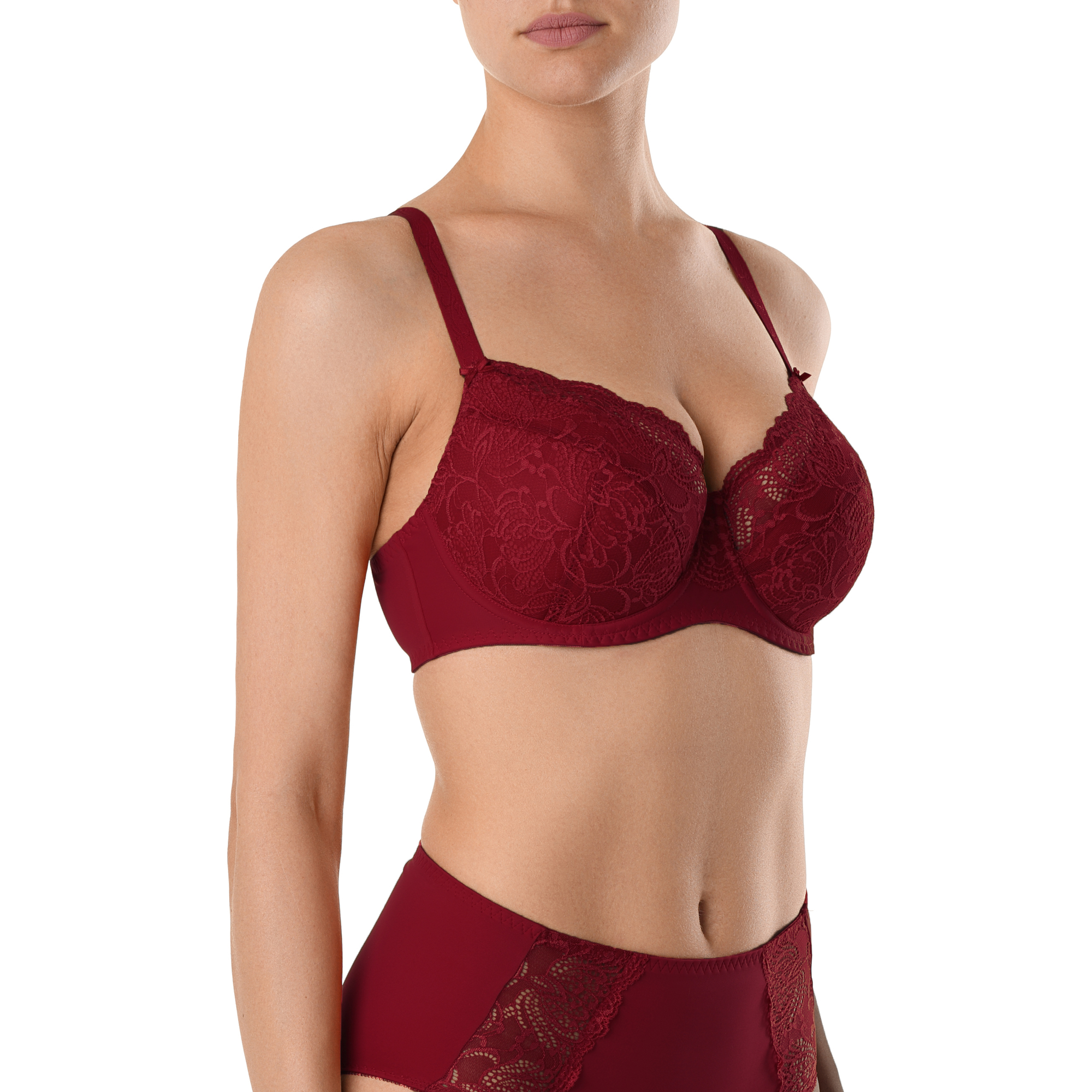 

Бюстгальтер женский CONTE LINGERIE RB5015 бордовый 80D, RB5015