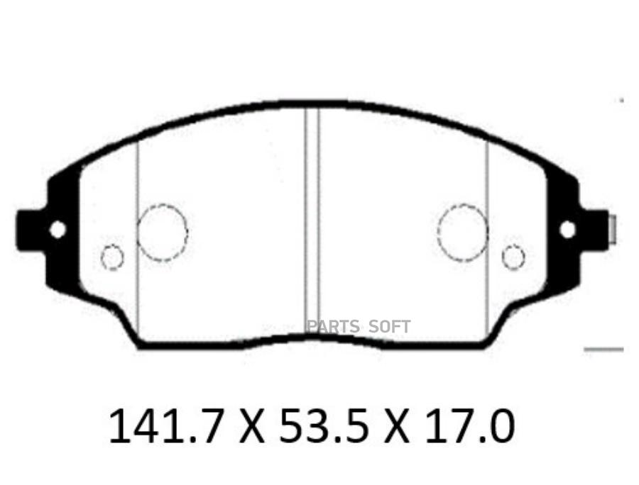 

Колодки тормозные дисковые передн CHEVROLET: COBALT, AVEO, KALOS 11- +ABS PATRON PBP123KOR