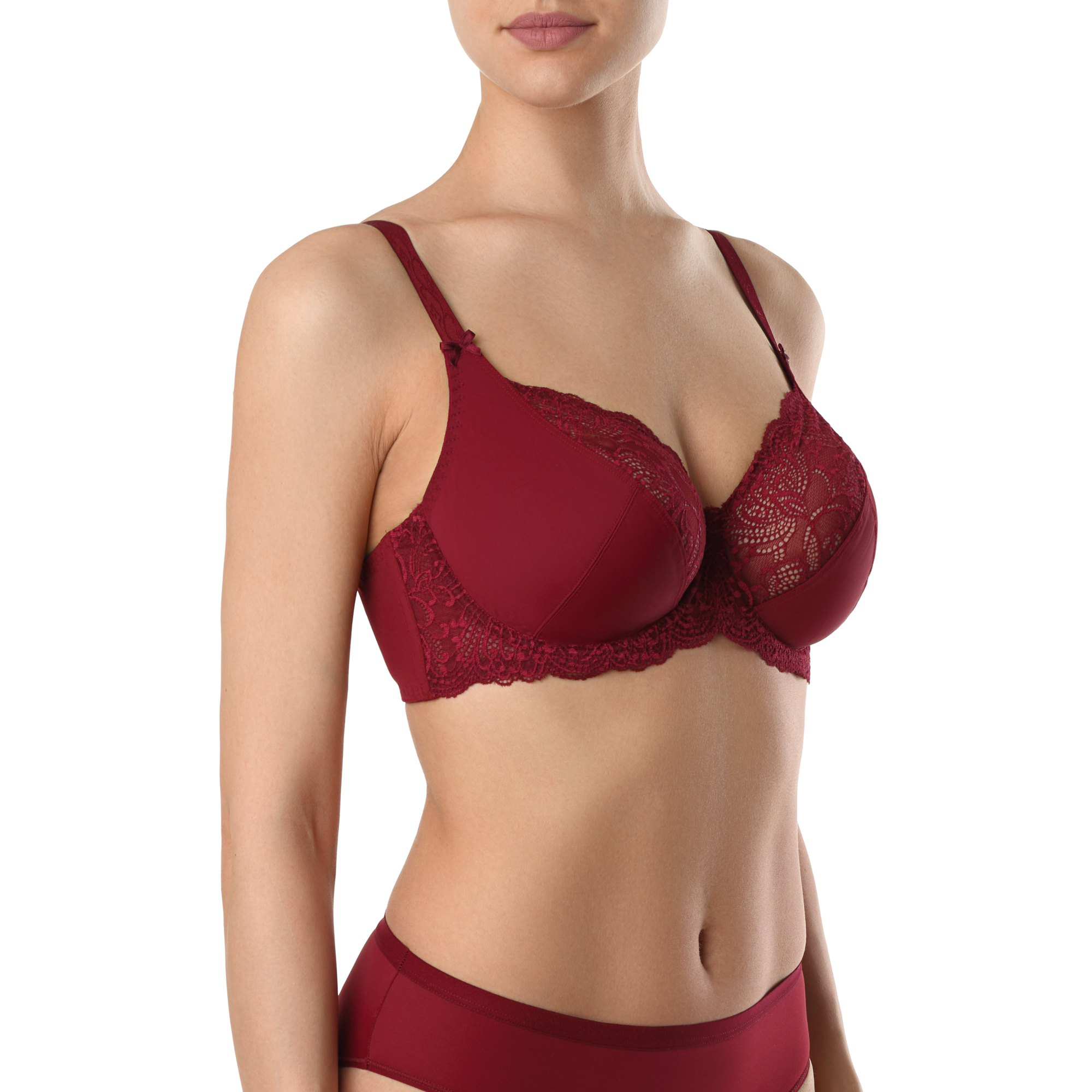 фото Бюстгальтер женский conte lingerie rb0009 бордовый 90f