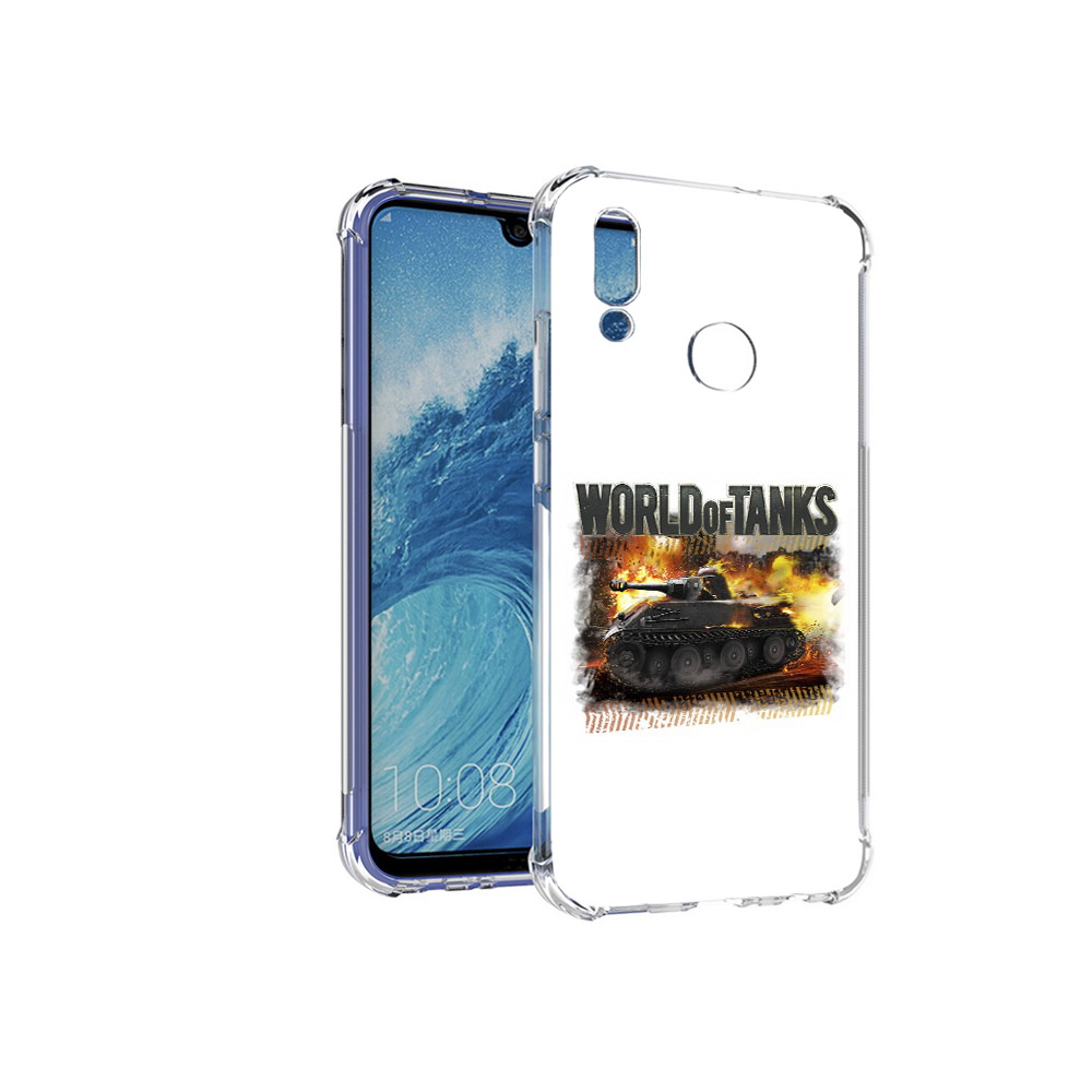 

Чехол MyPads Tocco для Huawei P Smart (2019) Мир танков-2, Прозрачный, Tocco