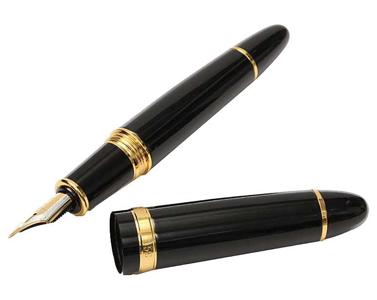 Перьевая ручка Jinhao 159 Black Gold подарочная упаковка