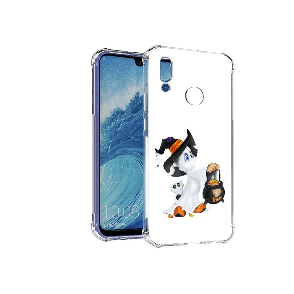 

Чехол MyPads Tocco для Huawei P Smart (2019) Маленький призрак, Прозрачный, Tocco