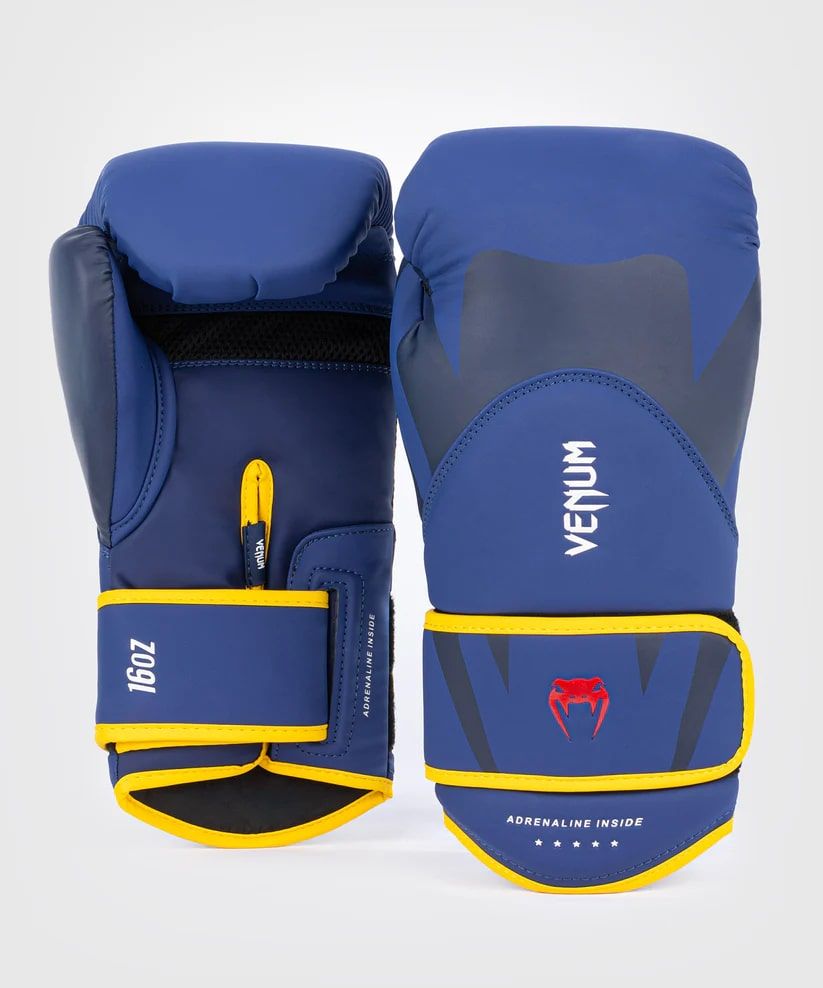 

Перчатки боксерские Venum Challenger 4.0 Blue/Yellow (16 унций), Синий;желтый, Challenger 4.0