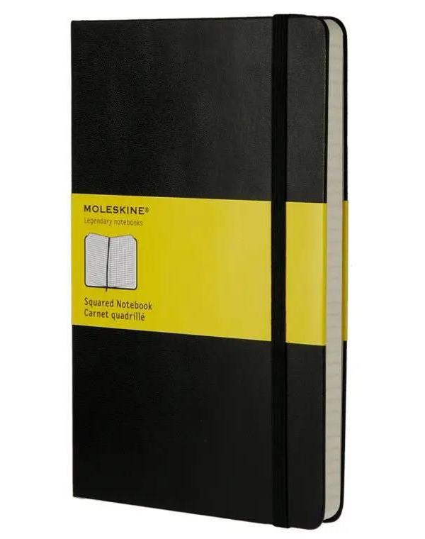 

Блокнот Moleskine CLASSIC, 240стр, в клеточку, твердая обложка, черный qp061, Блокнот Moleskine CLASSIC, 240стр, в клеточку, твердая обложка, черный [qp061]