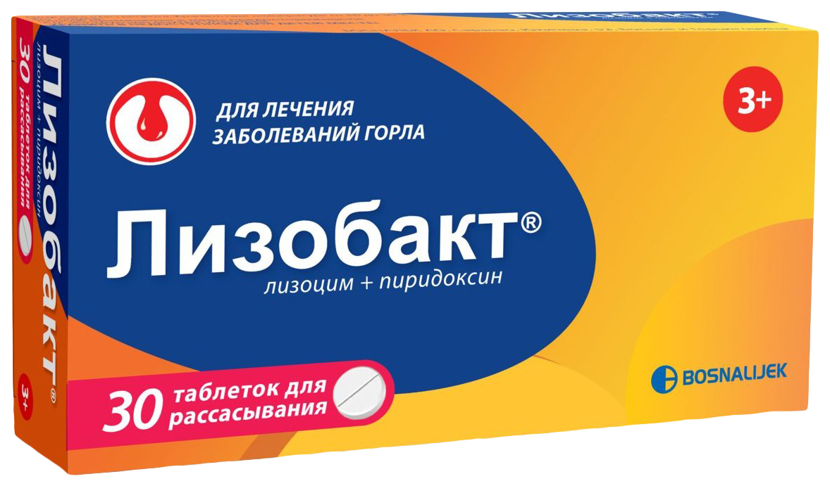 

Лизобакт таблетки для рассасывания 30 шт.